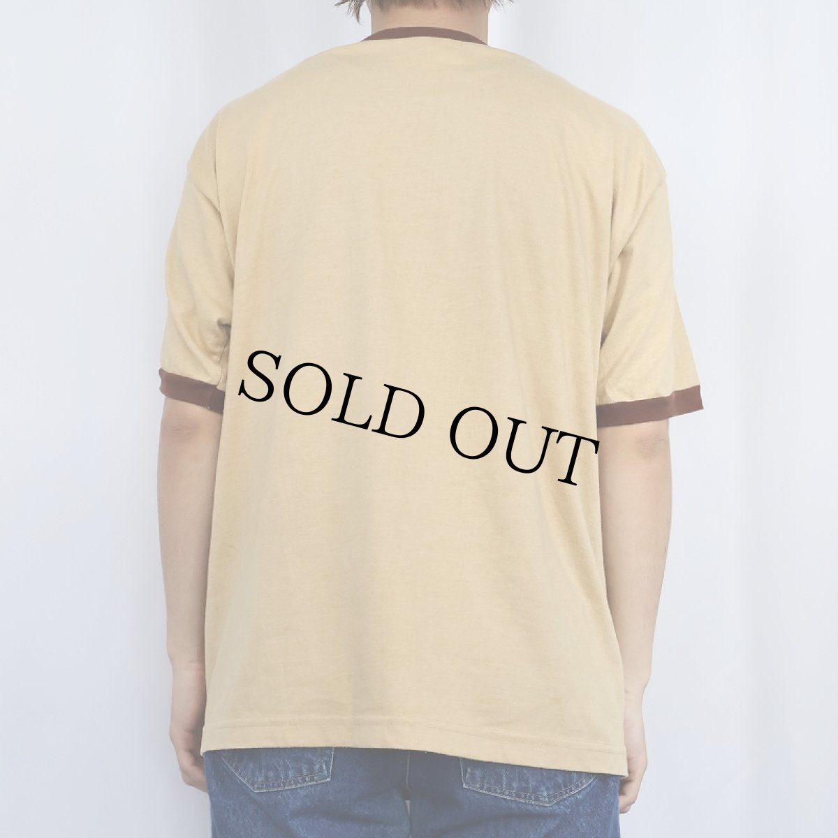 画像3: 90's Dumb and Dumber USA製 コメディ映画プリント リンガーTシャツ L (3)