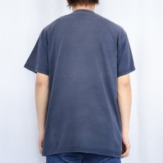 画像3: 90's DISCUS ATHLETIC 無地 ポケットTシャツ NAVY L (3)