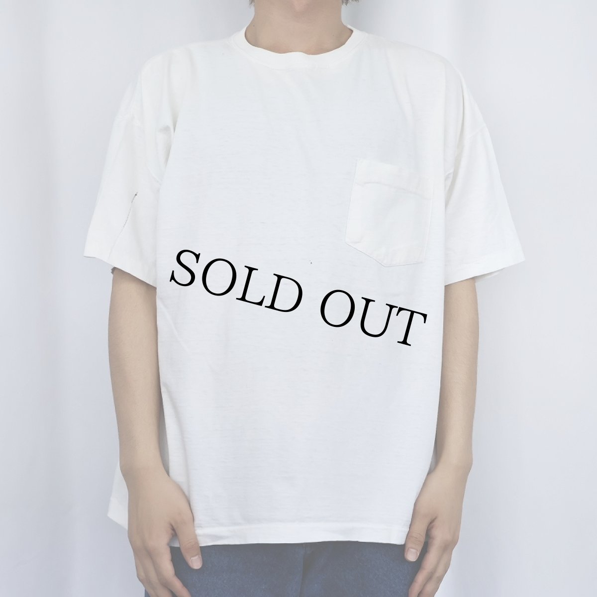 画像2: 90's BASIC GEAR 無地 ポケットTシャツ (2)