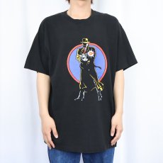 画像2: 90's Disney DICK TRACY USA製 キャラクタープリントTシャツ BLACK XL (2)