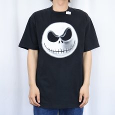 画像2: The Nightmare Before Christmas "Jack Skellington" キャラクタープリントTシャツ BLACK (2)