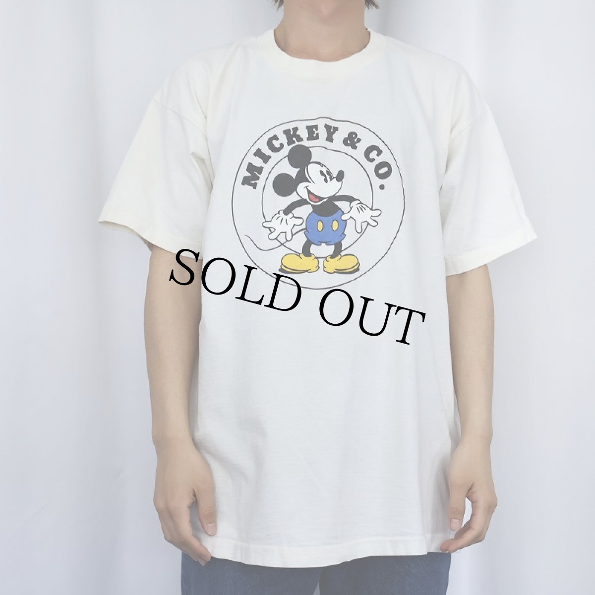画像2: 90's MICKEY&CO "MICKEY MOUSE" キャラクタープリントTシャツ (2)