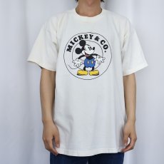 画像2: 90's MICKEY&CO "MICKEY MOUSE" キャラクタープリントTシャツ (2)