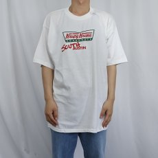 画像2: Krispy Kreme Doughnuts ドーナツショップ ロゴプリントTシャツ XL (2)