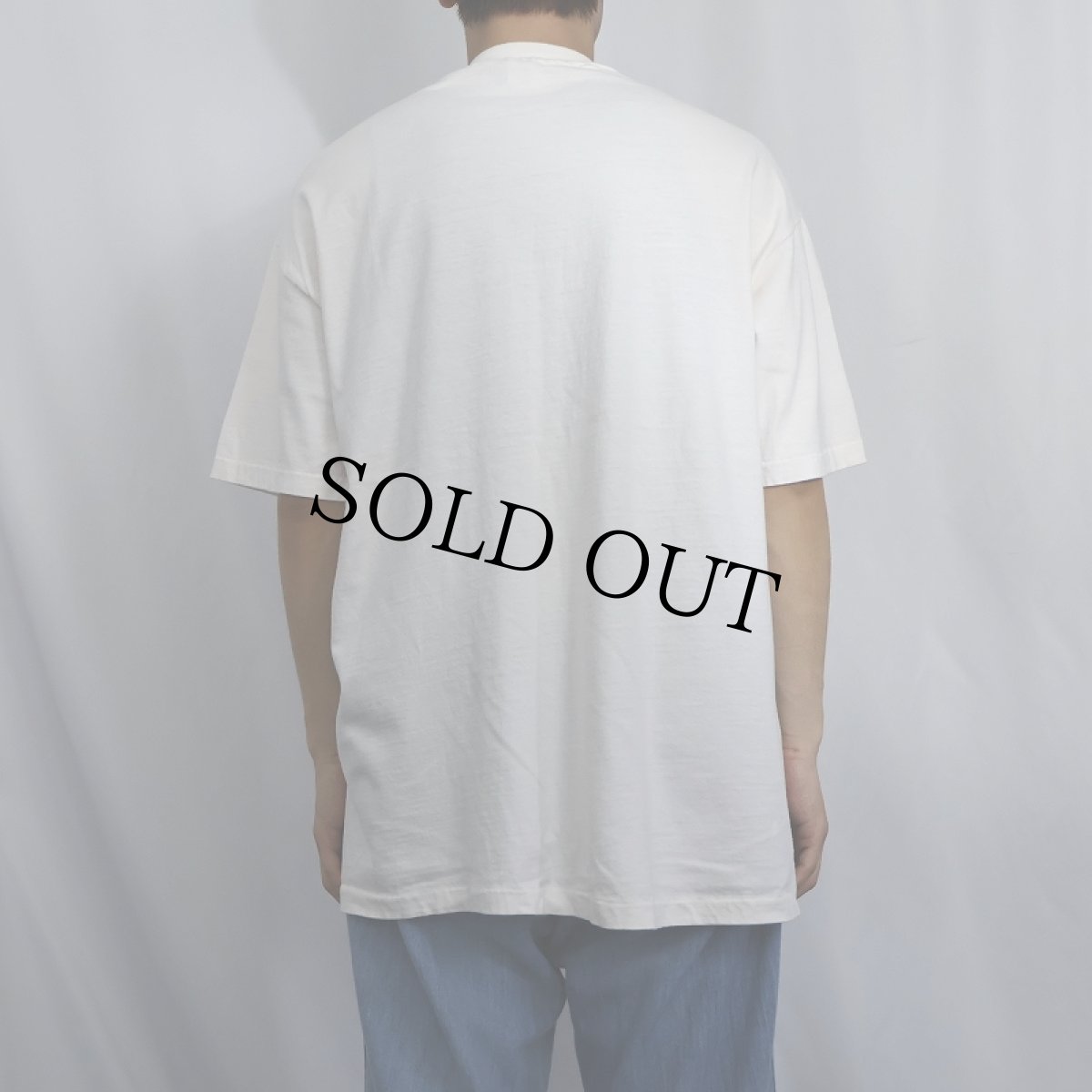 画像3: 90's Richard Watherwax USA製 "FAT CAT CAPSIZING" フォトグラファー プリントTシャツ XL (3)