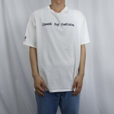 画像2: 90's LINUX JOURNAL "Geek by nature" マガジン プリントTシャツ (2)