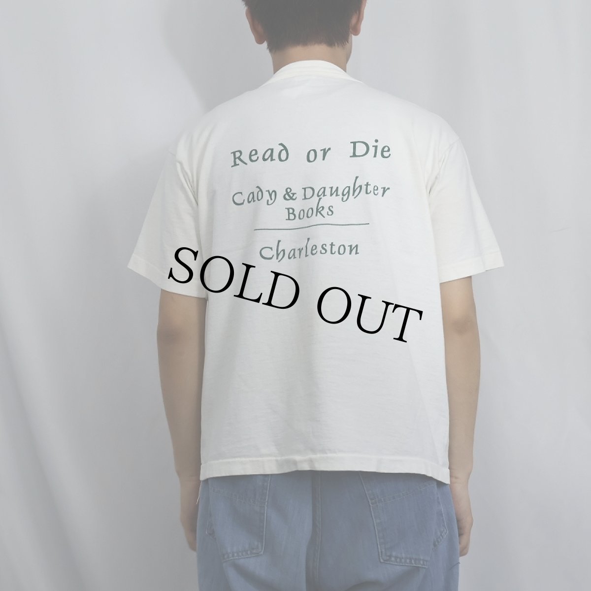 画像3: 90's Desiderius Erasmus USA製 哲学者 名言プリントTシャツ L (3)