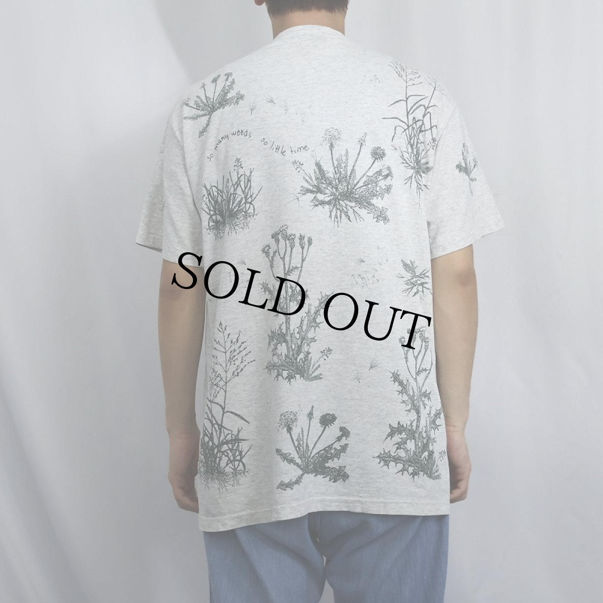 画像3: 90's rel-e-vant products USA製 花柄 プリントTシャツ L (3)