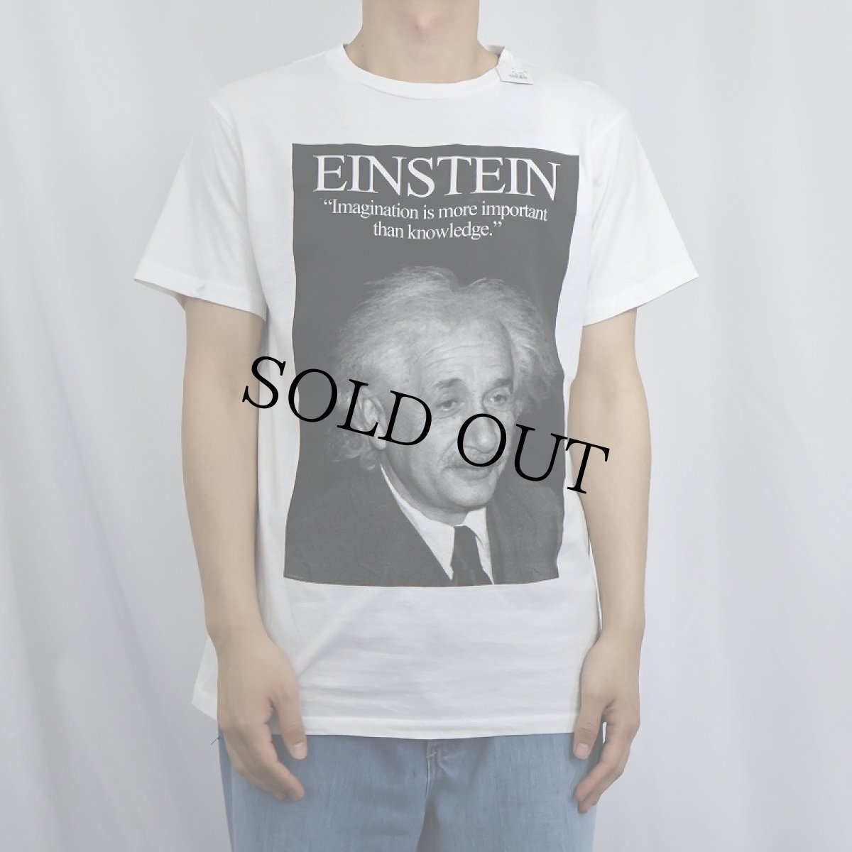 画像2: Albert Einstein フォトプリントTシャツ (2)