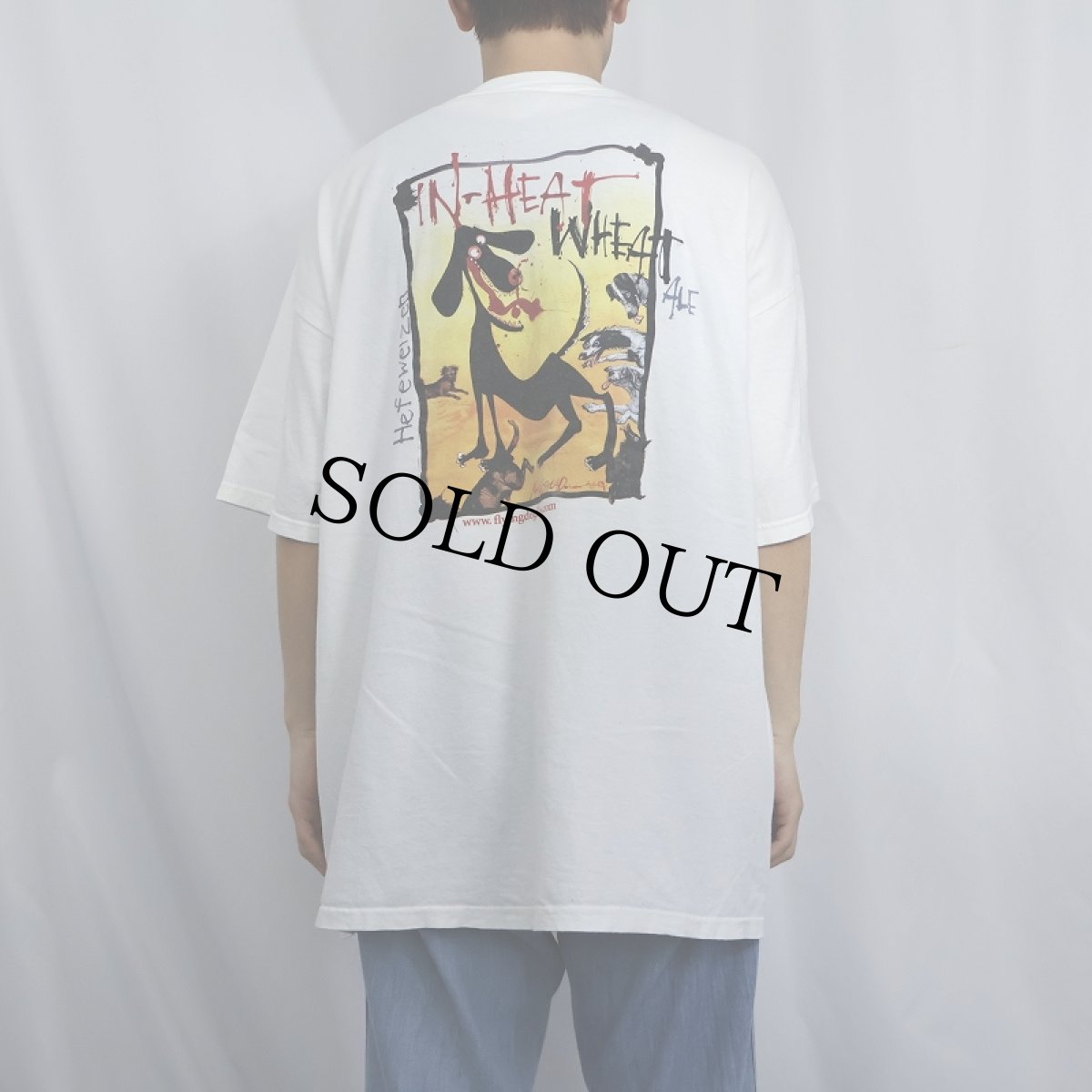 画像3: 【SALE】 Ralph Steadman "Flying Dog Brewery" クラフトビールブランド アートプリントTシャツ 2X (3)