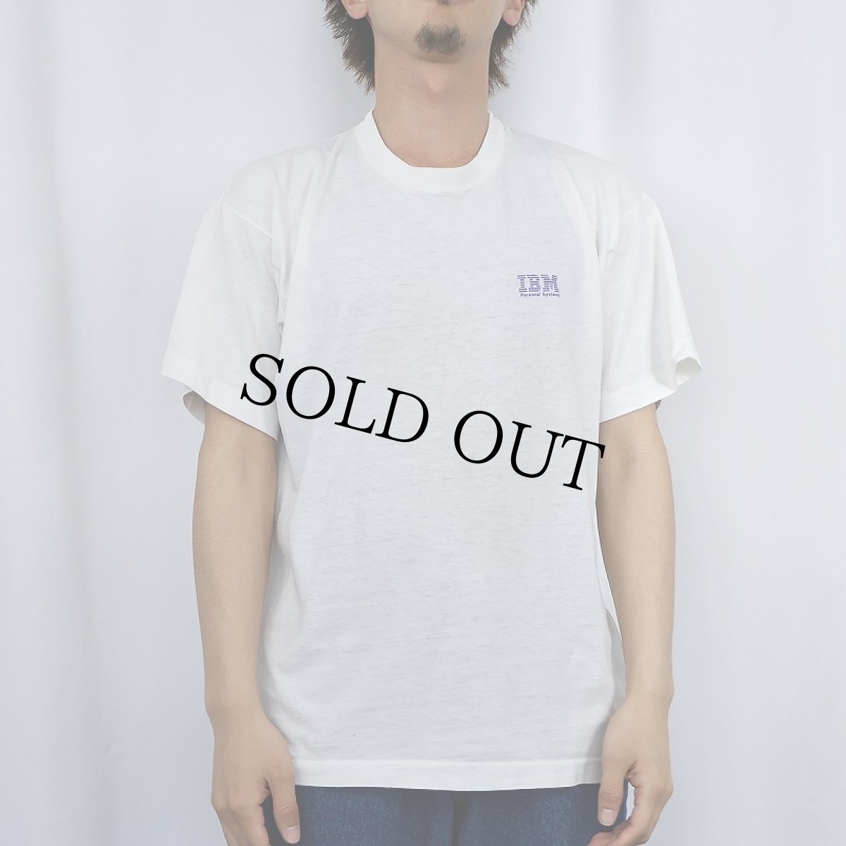 画像3: 90's IBM USA製 "WAREHOUSE OUTLET" コンピューター企業 プリントTシャツ XL (3)