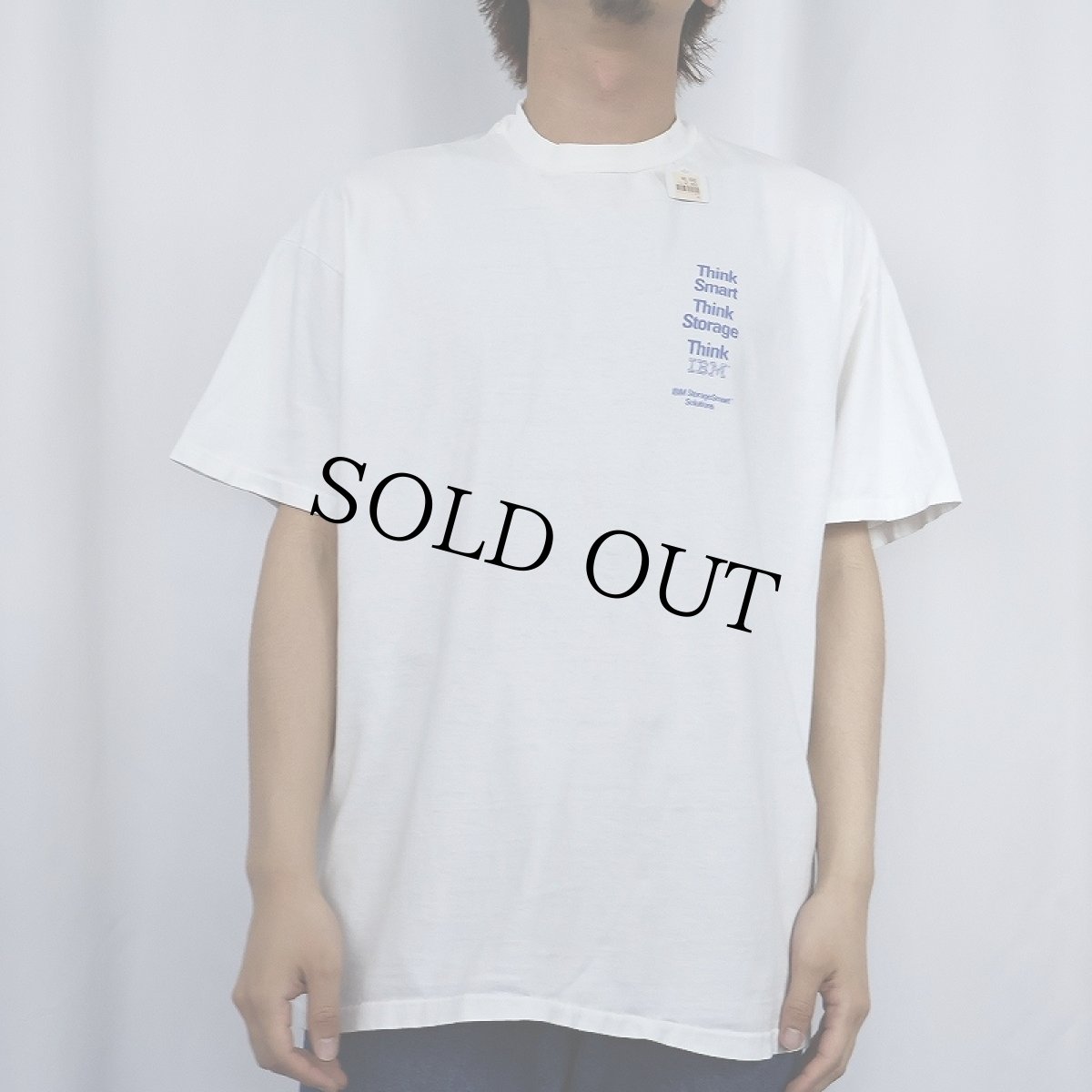 画像3: 90's IBM USA製 "Think Smart Think Storage Think IBM" コンピューター企業 プリントTシャツ XL (3)