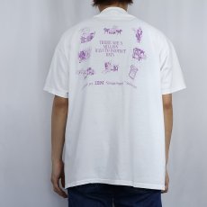 画像4: 90's IBM USA製 "Think Smart Think Storage Think IBM" コンピューター企業 プリントTシャツ XL (4)