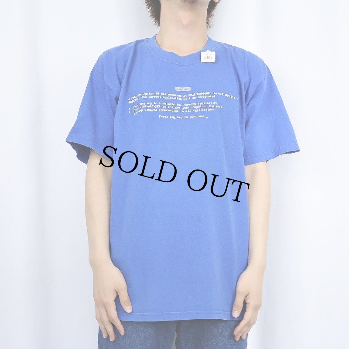 画像2: Windows "Press any key to continue_" コンピューター企業 プリントTシャツ (2)