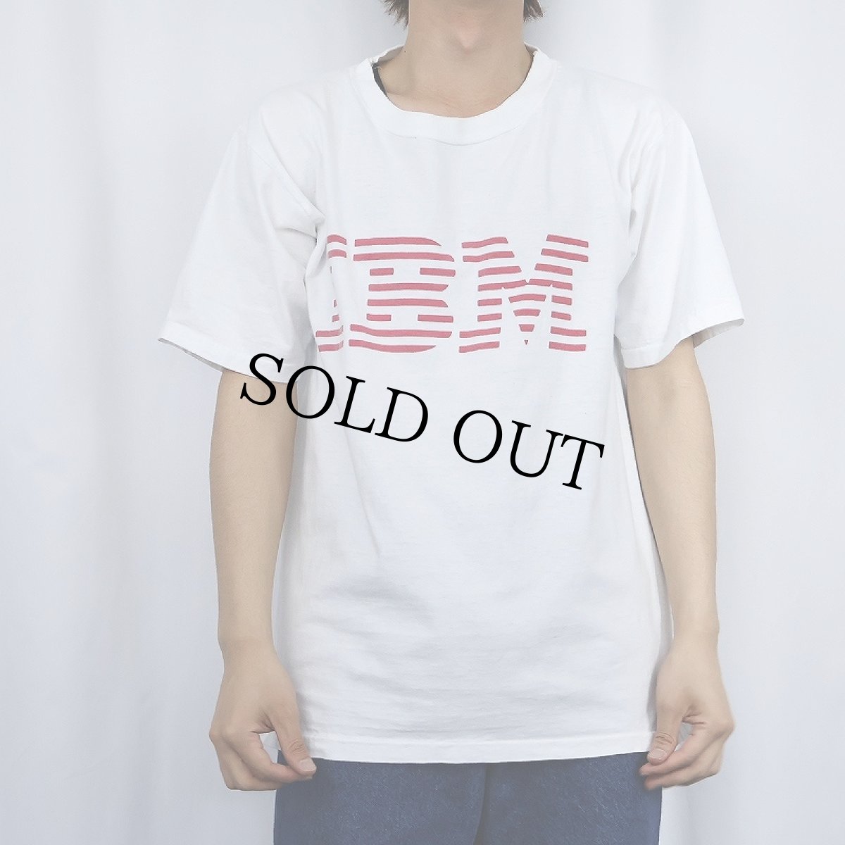 画像3: 90's IBM "STRONG LEGS RUN" コンピューター企業 プリントTシャツ L (3)