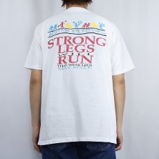 画像4: 90's IBM "STRONG LEGS RUN" コンピューター企業 プリントTシャツ L (4)