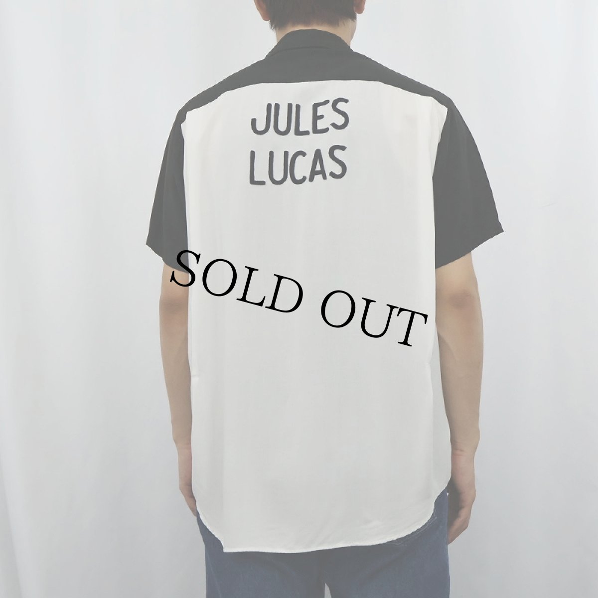 画像3: 60's OLYMPIAN "JULES LUCAS" チェーン刺繍 レーヨンボーリングシャツ M (3)