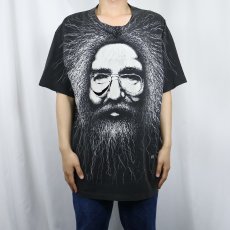 画像2: 90's JERRY GARCIA ミュージシャン 大判プリントTシャツ BLACK XL (2)