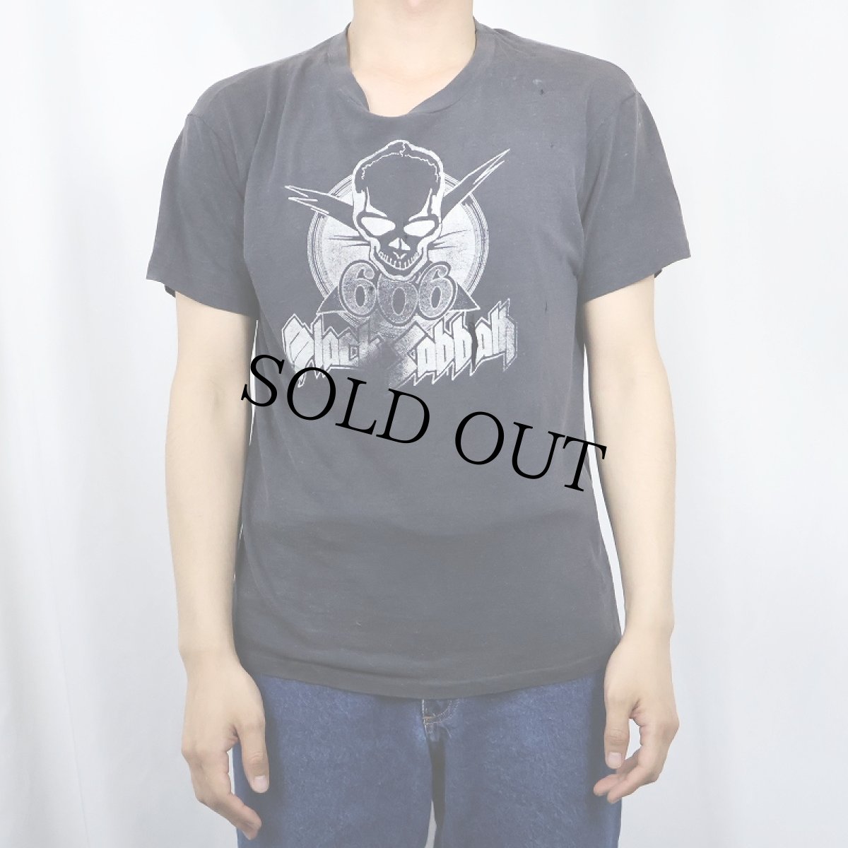 画像2: 70's Black Sabbath USA製 ロックバンド プリントTシャツ BLACK L (2)