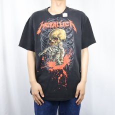 画像2: METALLICA × PUSHEAD ヘヴィメタル・バンド プリントTシャツ BLACK L (2)