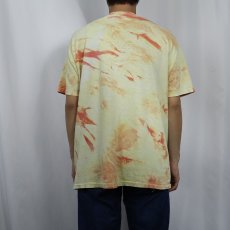 画像3: 80's Jimi Hendrix USA製 "flying eye ball" タイダイ染め ミュージシャン プリントTシャツ XL (3)