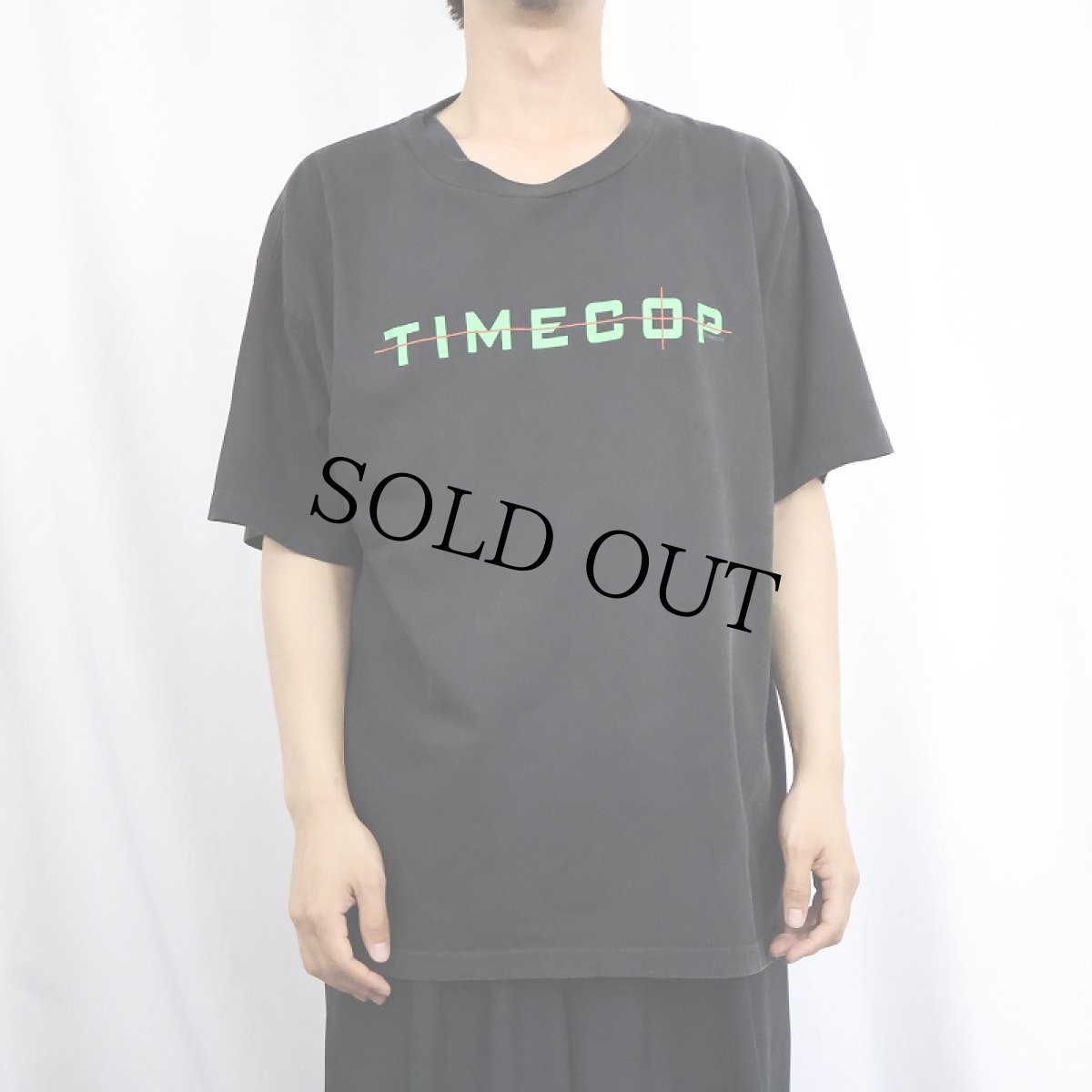 画像2: 90's TIMECOP USA製 映画プリントTシャツ BLACK XL (2)