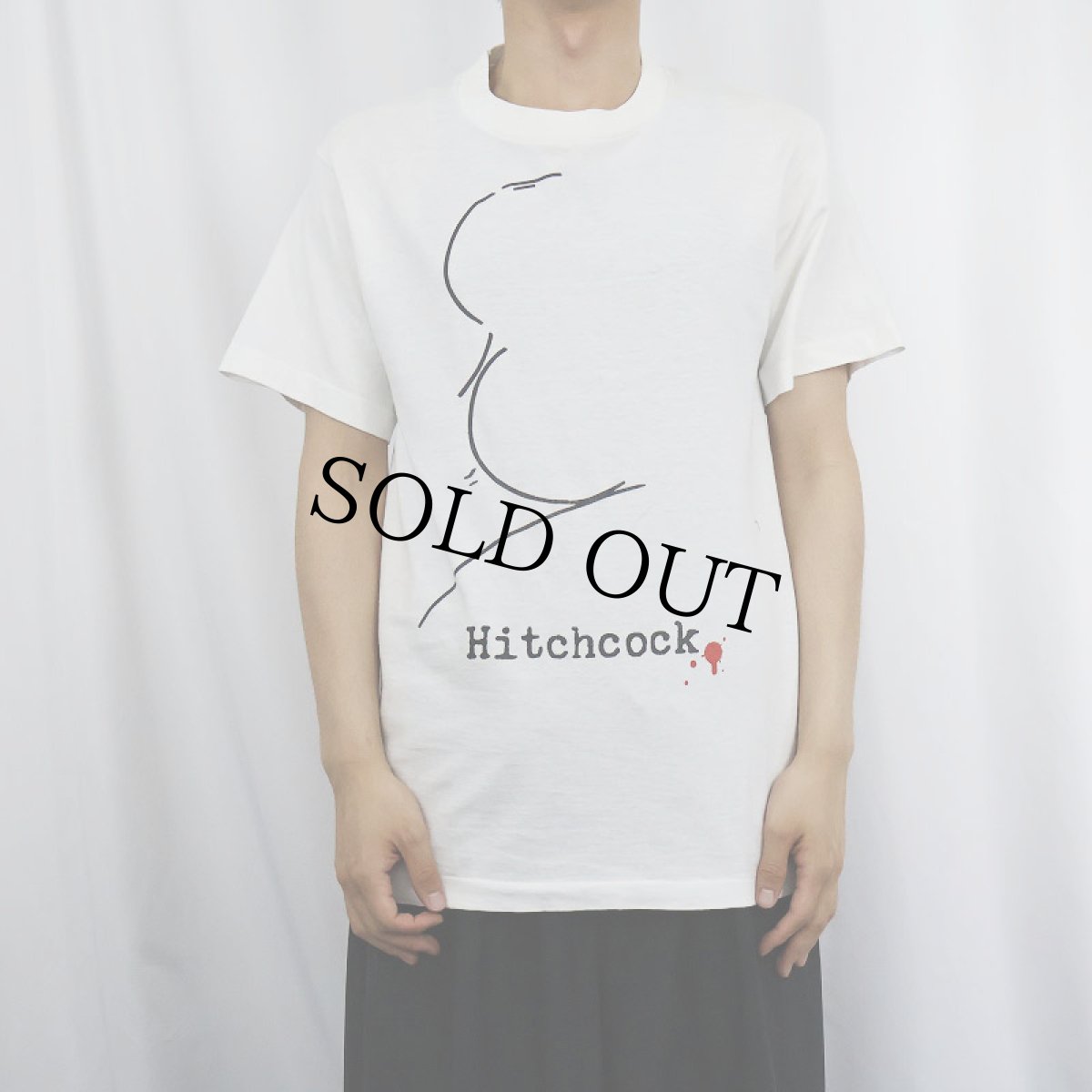画像2: 90's ALFRED HITCHCOCK PRESENTS USA製 テレビ番組 プリントTシャツ M (2)