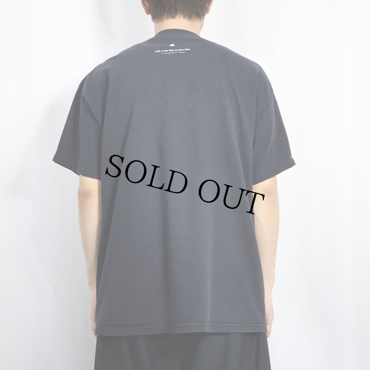 画像3: 2000's Apple "Mac OS X" プリントTシャツ BLACK (3)