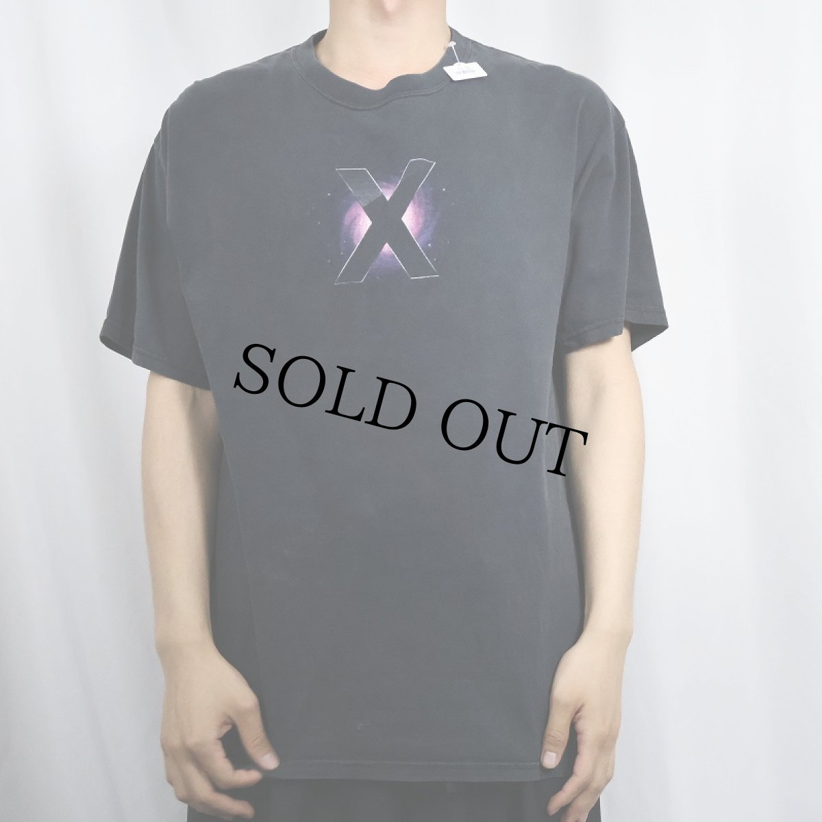 画像2: 2000's Apple "Mac OS X" プリントTシャツ BLACK (2)