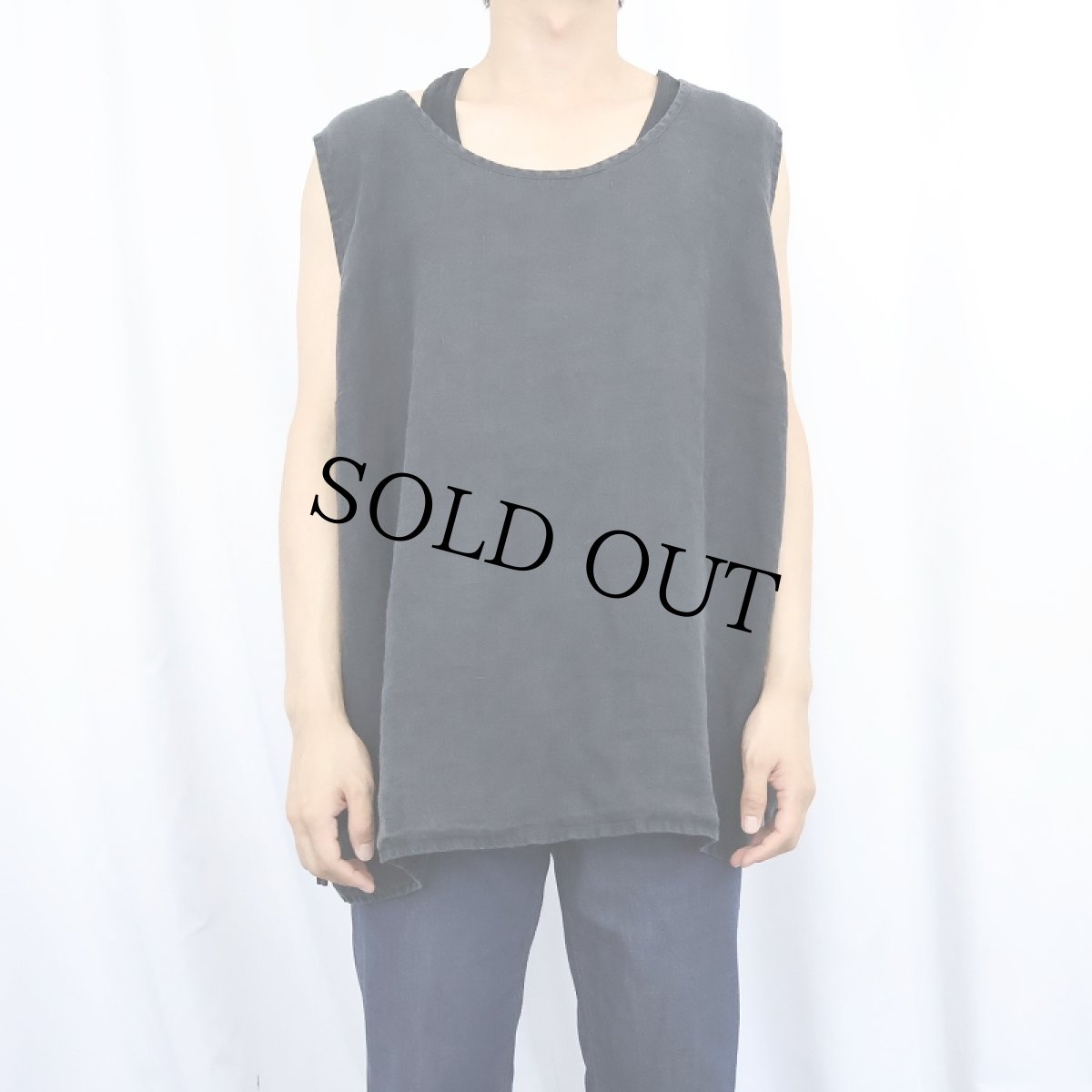 画像2: FLAX リネン ノースリーブトップス 3G (2)