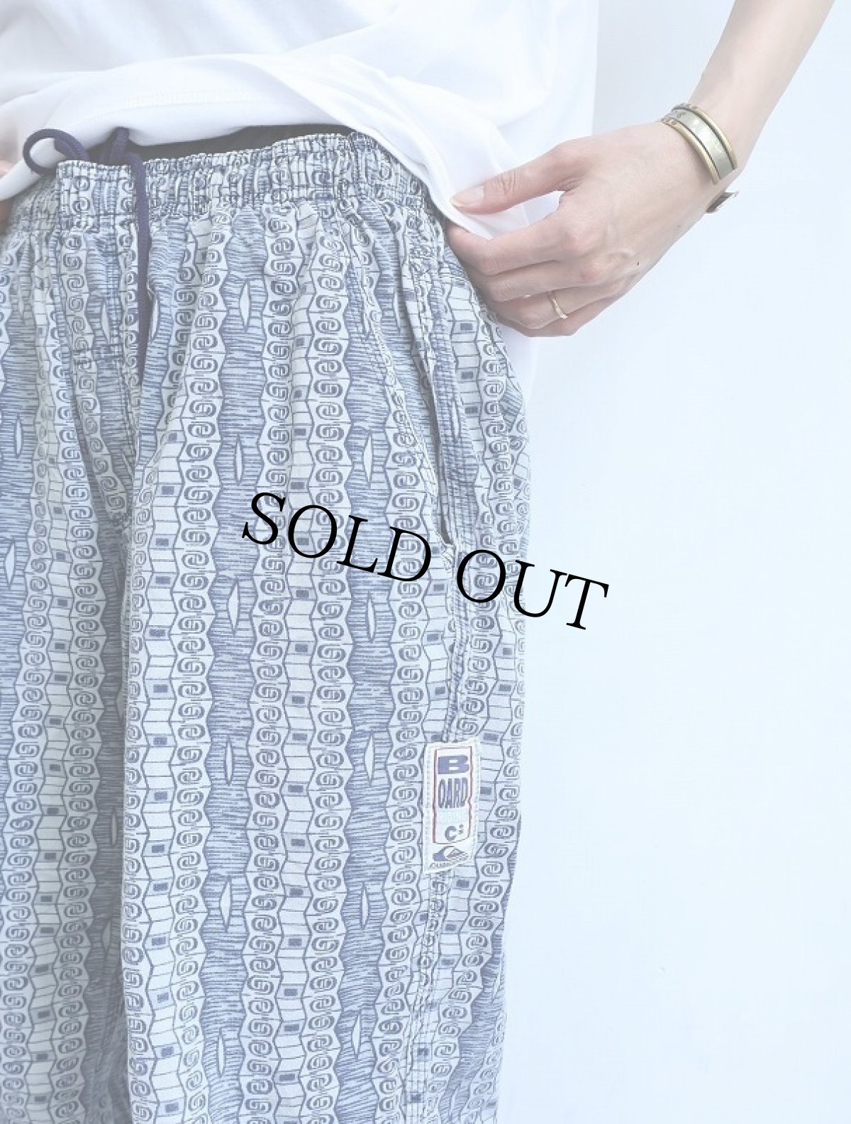 画像5: QUIKSILVER BOARD RIDING 総柄 コットンイージーパンツ L (5)