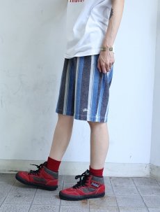 画像3: STUSSY ストライプ柄 コットンショーツ L (3)
