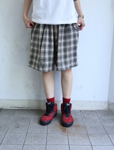 画像3: 80's STUSSY USA製 チェック柄 コットンショーツ L (3)
