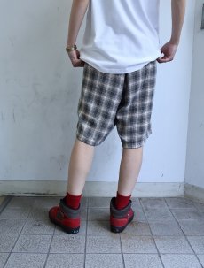 画像4: 80's STUSSY USA製 チェック柄 コットンショーツ L (4)