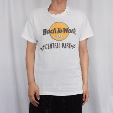 画像2: 80's "Back to Work 1988 CENTRAL PARK" パロディプリントTシャツ (2)