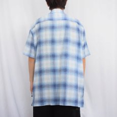画像3: 2018SS Patagonia ORGANIC COTTON オンブレーチェック柄 ちりめんシャツ XL (3)