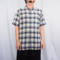 画像2: 2022SS Patagonia ORGANIC COTTON チェック柄 ちりめんシャツ M (2)