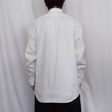 画像3: POLO Ralph Lauren "LOWELL SPORT" ヘリンボーン織り コットンシャツ M (3)