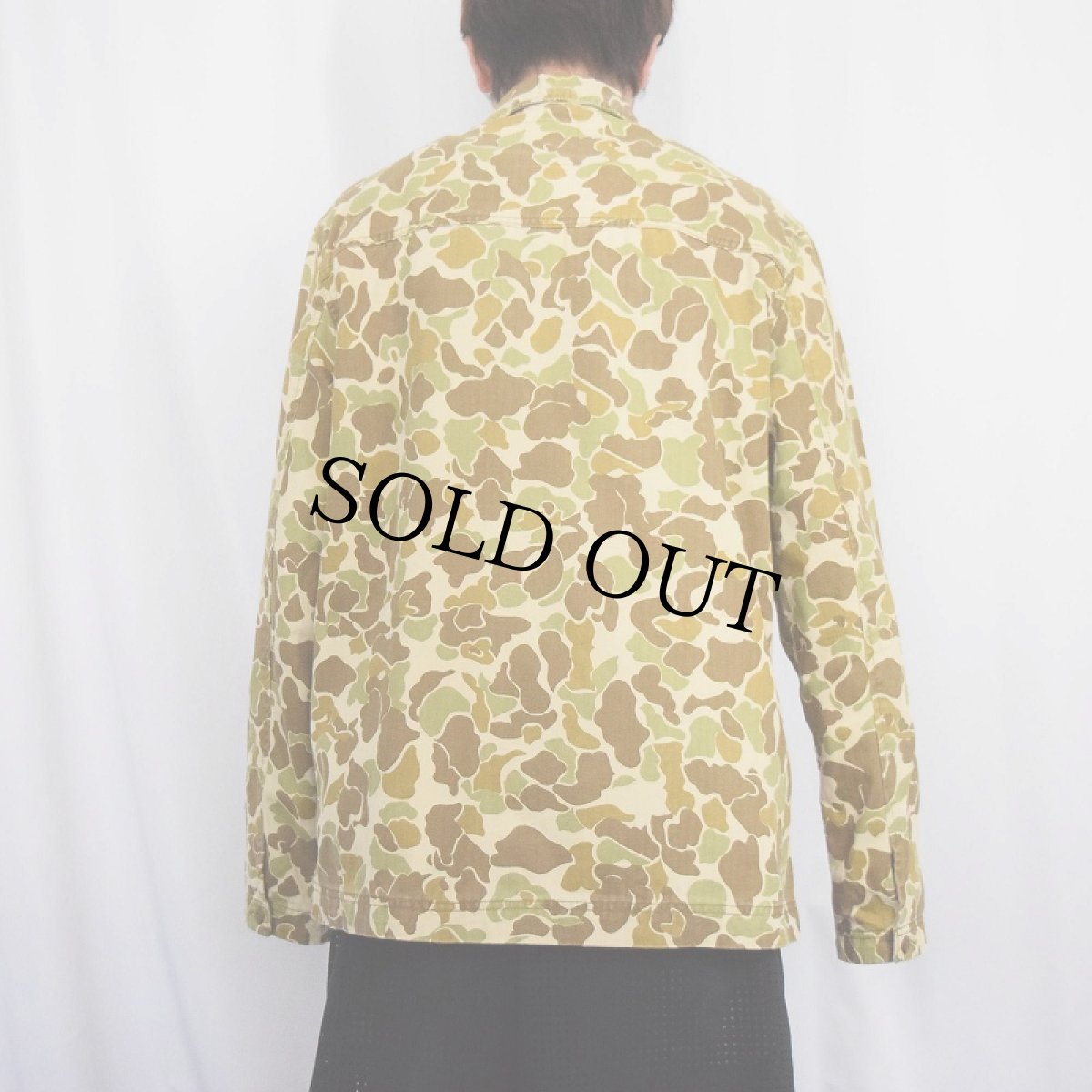 画像3: GAP ダックハンターカモ柄 HBT コットンカバーオール M (3)