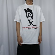 画像2: 80〜90's USA製 "Farewell Ronnie... 1980-1988" レーガン元大統領 風刺画プリントTシャツ XL (2)