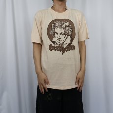 画像2: 70〜80's Beethoven 音楽家 プリントTシャツ (2)