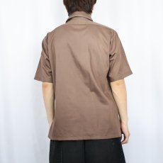 画像3: 70's Le Chevron ポリコットン プルオーバーシャツ M (3)