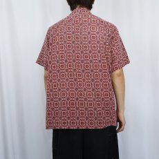 画像3: Battenwear USA製 総柄 コットンオープンカラーシャツ L (3)