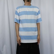 画像2: 90's Mervyn's Men's Collection USA製 ボーダー柄 Tシャツ L (2)