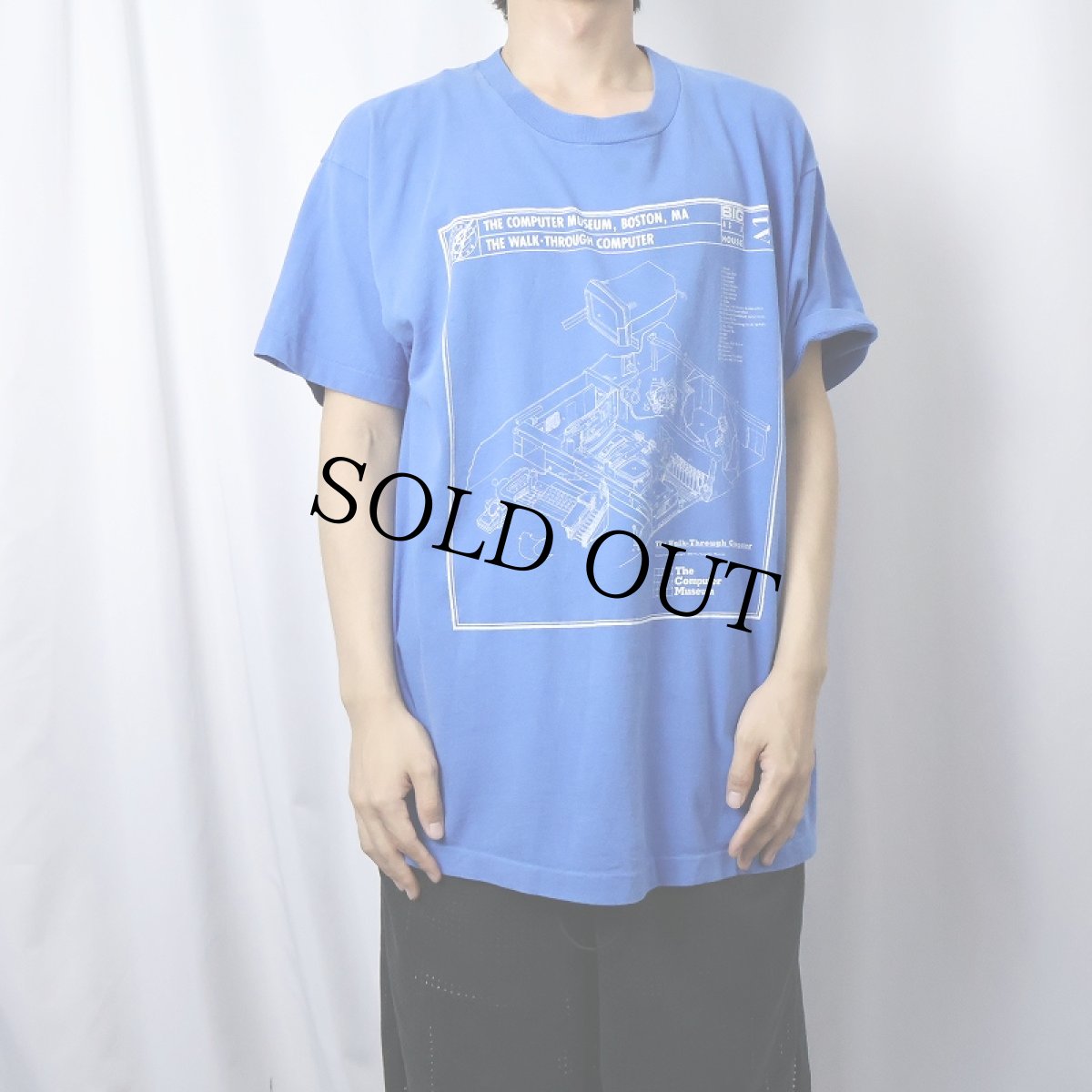 画像2: 90's The Computer Museum, Boston USA製 博物館プリントTシャツ XL (2)