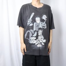 画像2: 90's 13日の金曜日 USA製 "ジェイソン" ホラー映画 キャラクタープリントTシャツ BLACK XL (2)