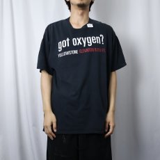 画像2: got oxygen? 広告パロディプリントTシャツ BLACK XL (2)