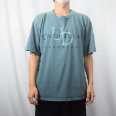 画像2: 90's UNDERDOG USA製 キャラクターパロディプリントTシャツ L (2)