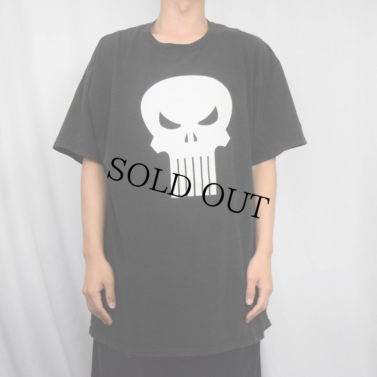 画像2: 90's MARVEL USA製 "THE PUNISHER" アメコミプリントTシャツ BLACK XL (2)
