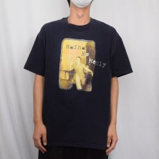 画像2: 90's USA製 "Raina No Reply" プリントTシャツ NAVY XL (2)